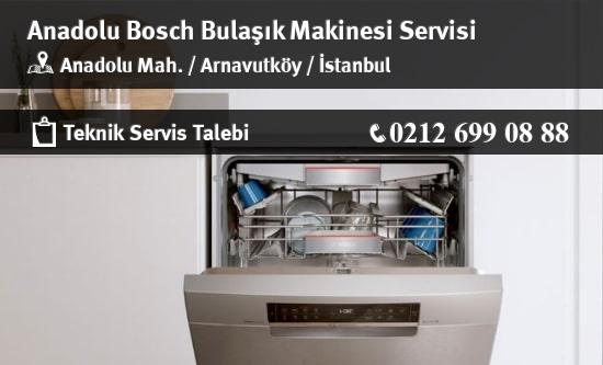 Anadolu Bosch Bulaşık Makinesi Servisi İletişim