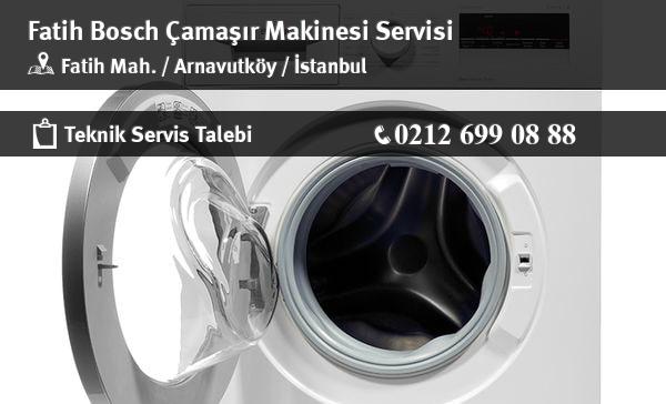 Fatih Bosch Çamaşır Makinesi Servisi İletişim