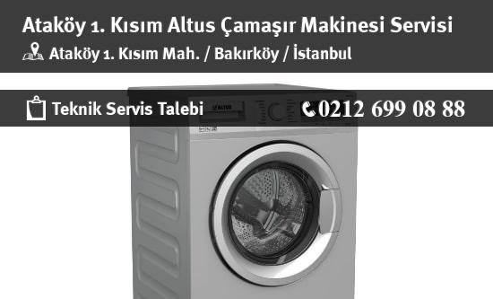 Ataköy 1. Kısım Altus Çamaşır Makinesi Servisi İletişim
