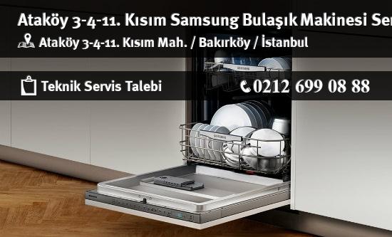Ataköy 3-4-11. Kısım Samsung Bulaşık Makinesi Servisi İletişim