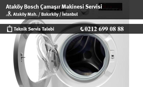 Ataköy Bosch Çamaşır Makinesi Servisi İletişim