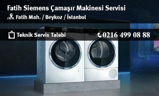 Fatih Siemens Çamaşır Makinesi Servisi İletişim