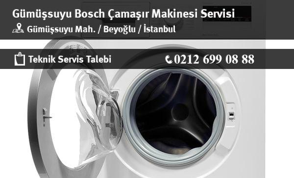 Gümüşsuyu Bosch Çamaşır Makinesi Servisi İletişim