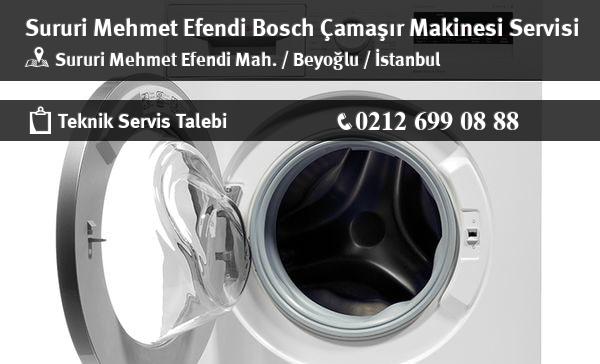 Sururi Mehmet Efendi Bosch Çamaşır Makinesi Servisi İletişim