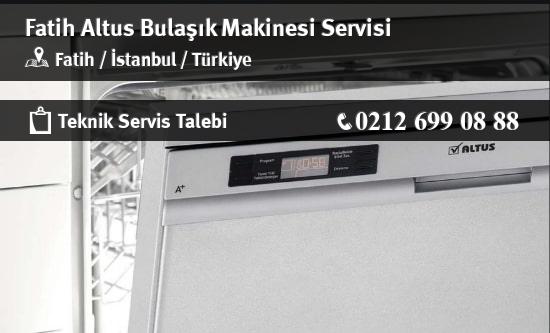 Fatih Altus Bulaşık Makinesi Servisi İletişim