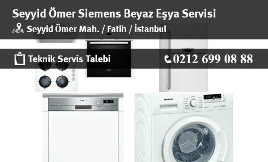 Seyyid Ömer Siemens Beyaz Eşya Servisi İletişim
