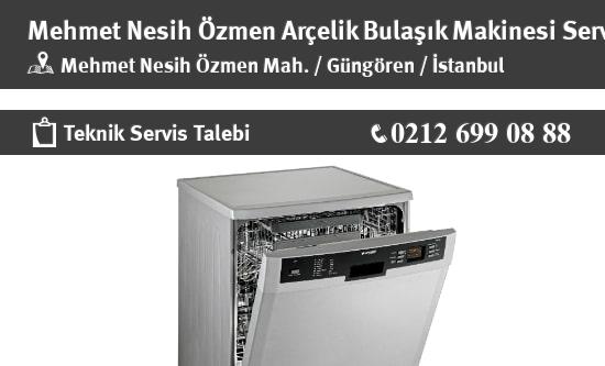 Mehmet Nesih Özmen Arçelik Bulaşık Makinesi Servisi İletişim