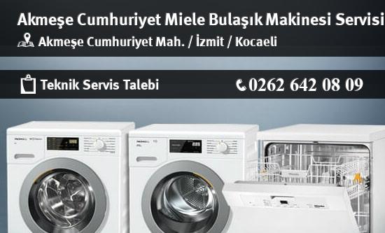 Akmeşe Cumhuriyet Miele Bulaşık Makinesi Servisi İletişim