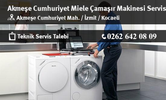 Akmeşe Cumhuriyet Miele Çamaşır Makinesi Servisi İletişim